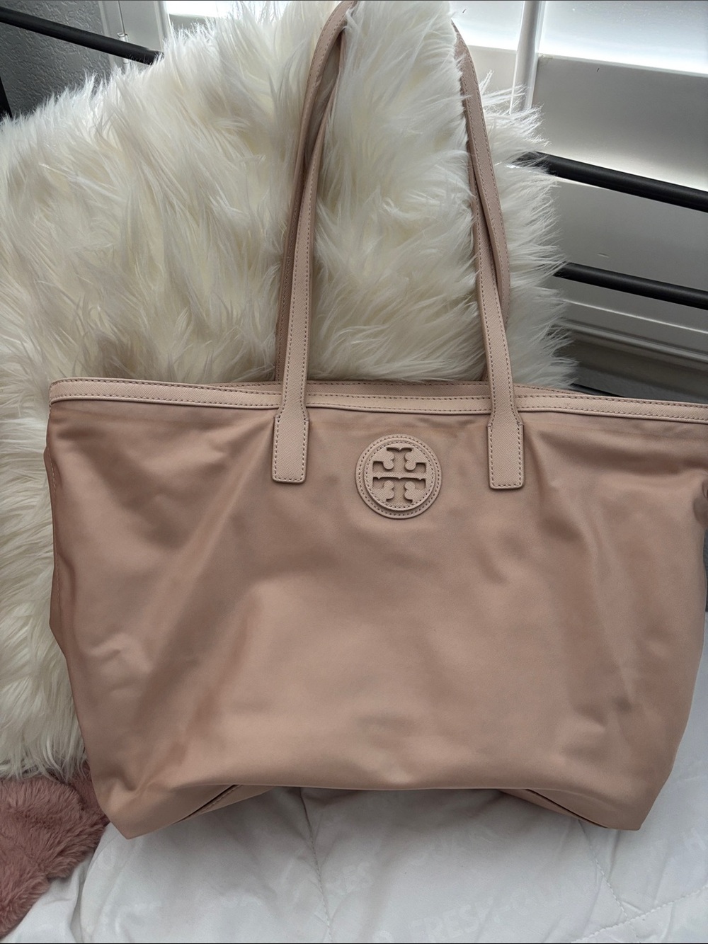 Tory Burch Blush Pink Logo Tote
